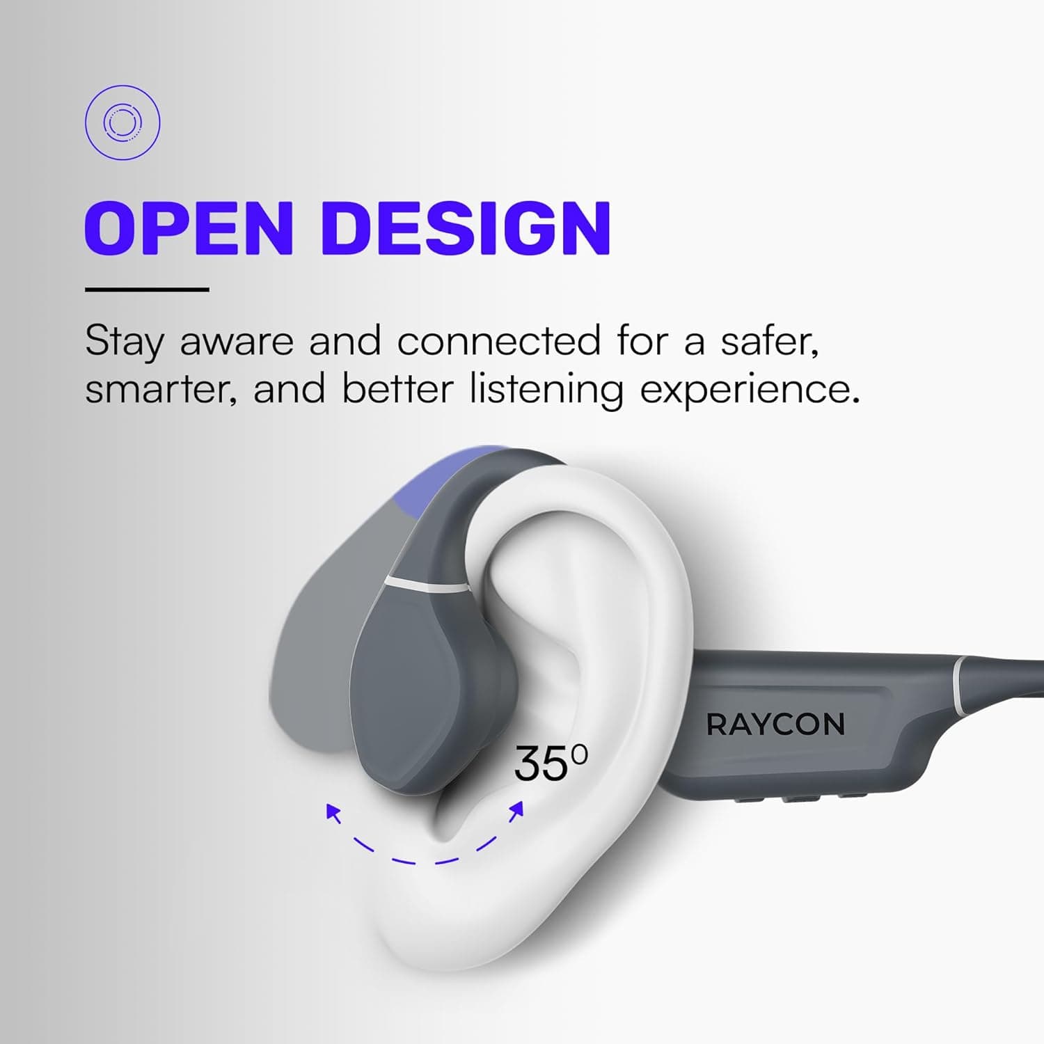 Raycon Bone Conduction Open-Ear Bluetooth Headphones - image 3