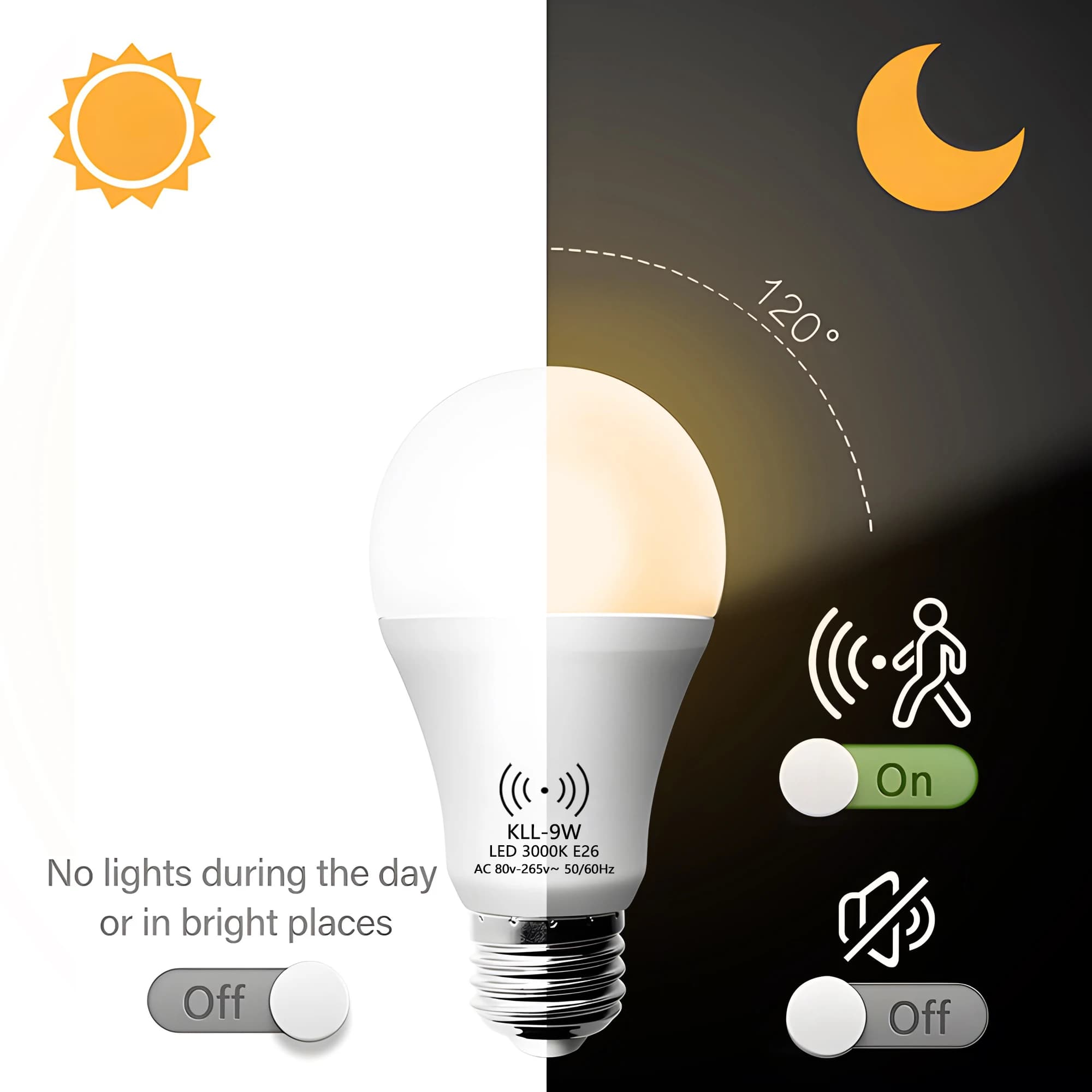 Motion Sensor Light Bulbs - Smart Lamp - image 4