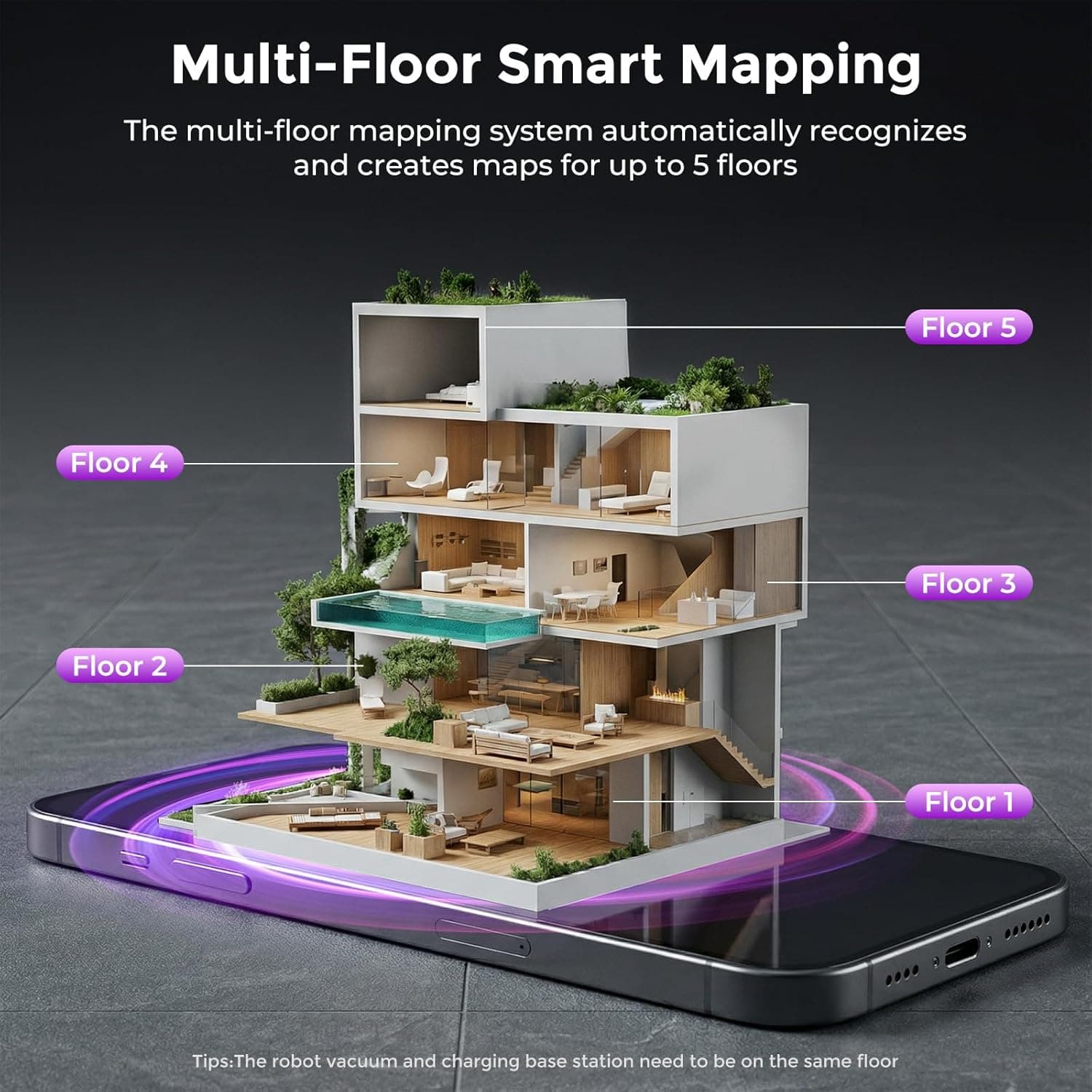 iMartine D16S MAX robot vacuum and mop with self-empty base - image 5