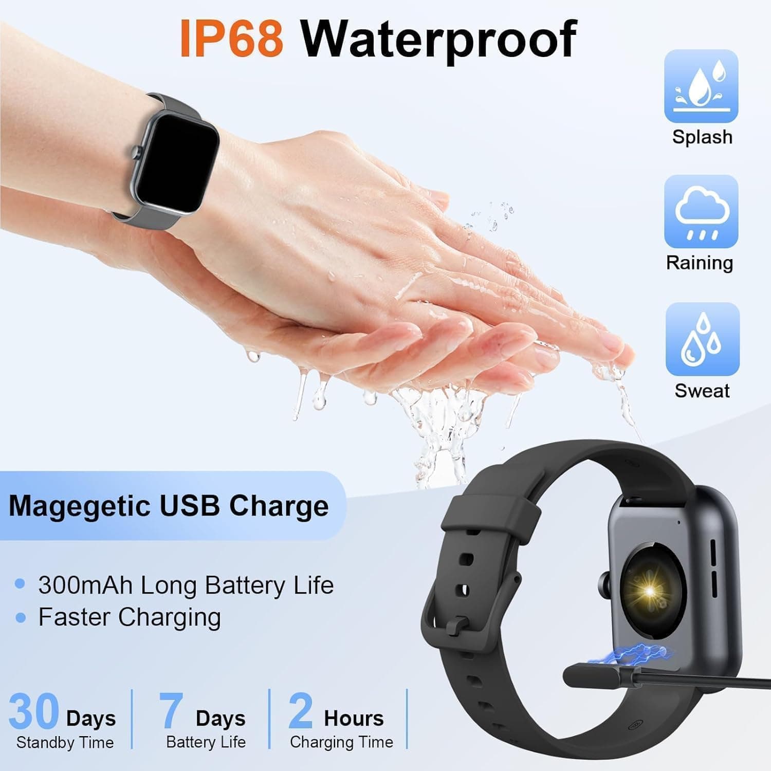 Fempoin 1.96" Smart Watch with Bluetooth Calling & Fitness Tracking - image 4