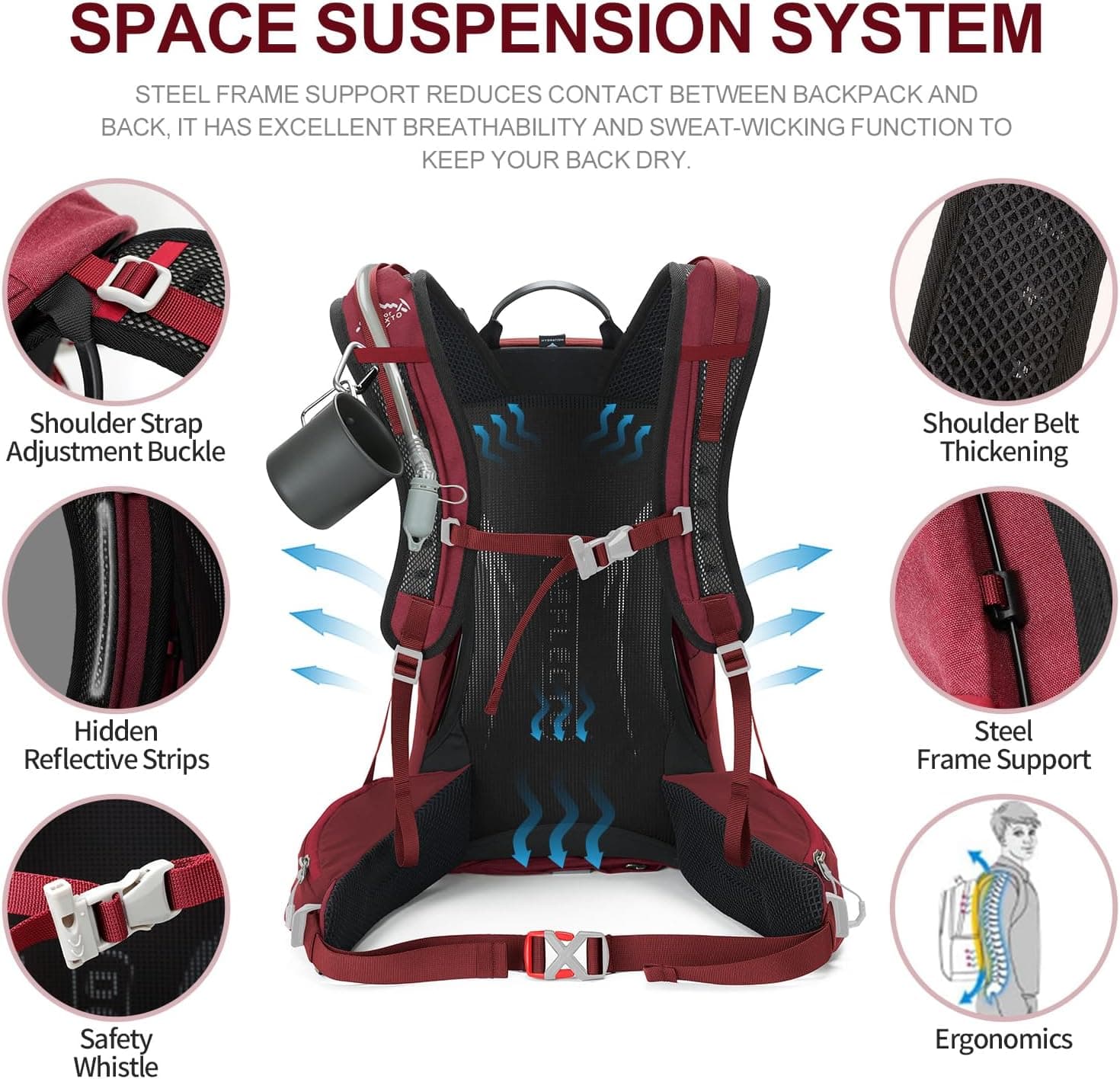 IX INOXTO 26L/40L Hiking Backpack with 3L Bladder - image 4
