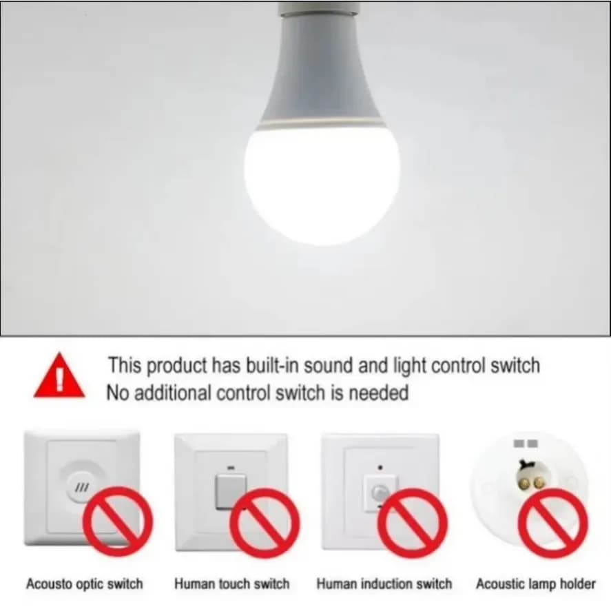 E27 LED Light Control Sensor Bulb - Smart Light - image 4
