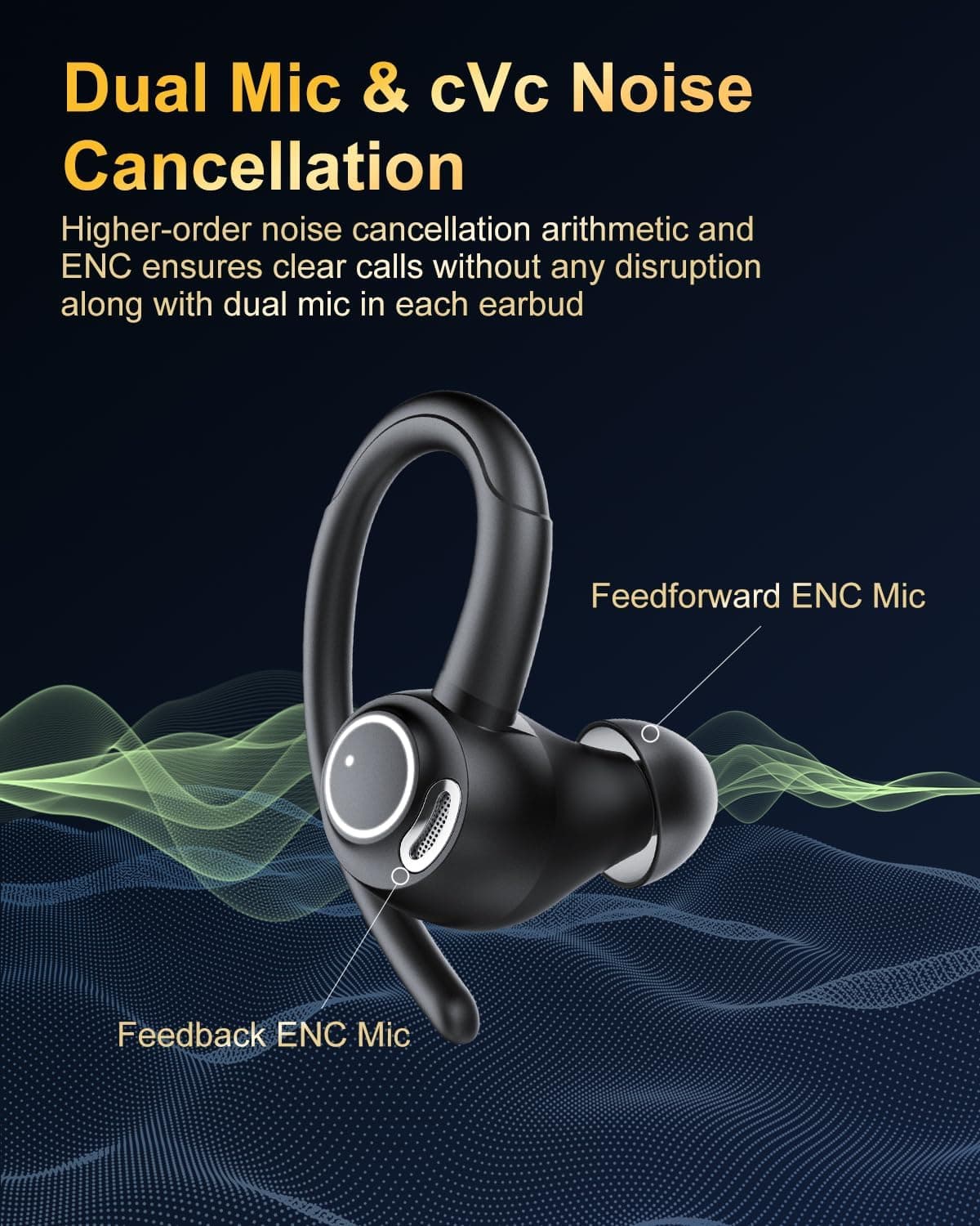 Jesebang YT18 wireless sport earbuds with ear hooks - image 4