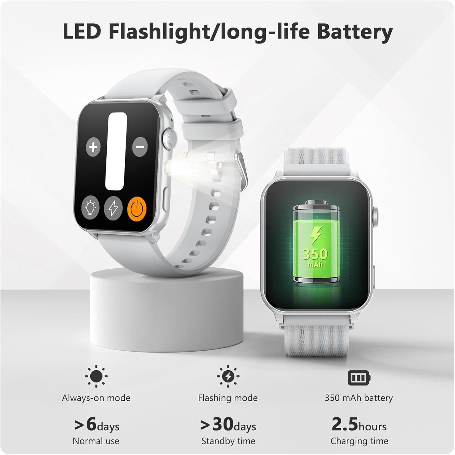 Blackview 1.91-Inch Fitness Smart Watch with Built-in Flashlight - image 3