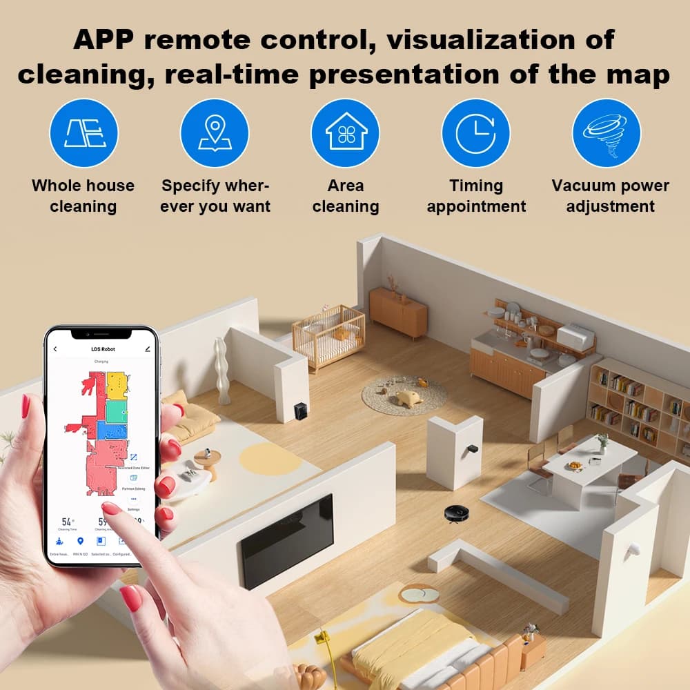 Liectroux M70 Pro Robot Vacuum Cleaner & Mop - image 4