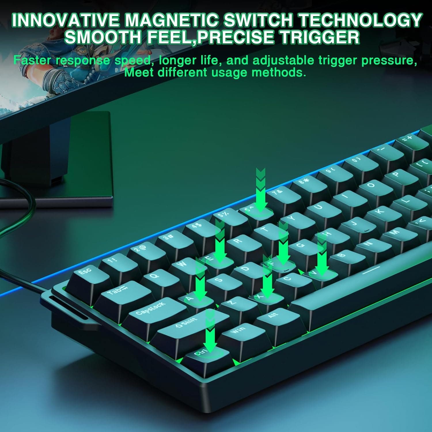 CORBOBO Aula WIN60 HE 60% magnetic mechanical keyboard - image 4