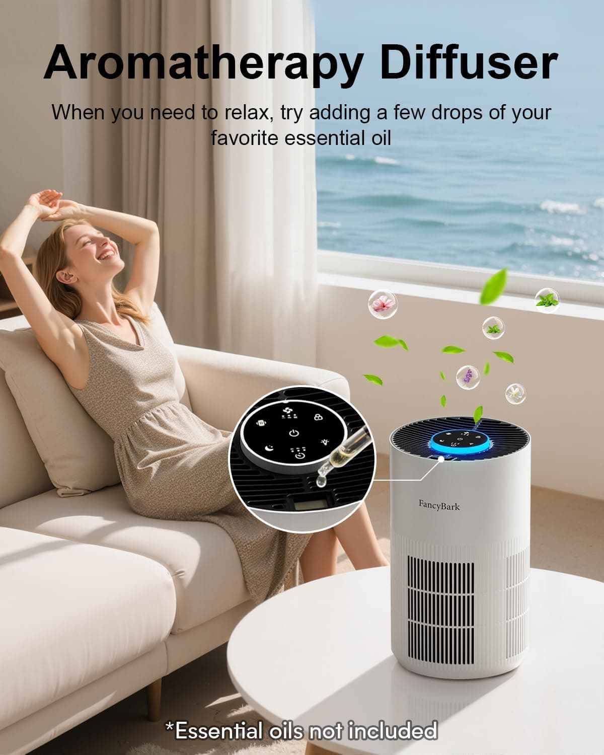 FancyBark H14 True HEPA Air Purifier with Aroma Function - image 5