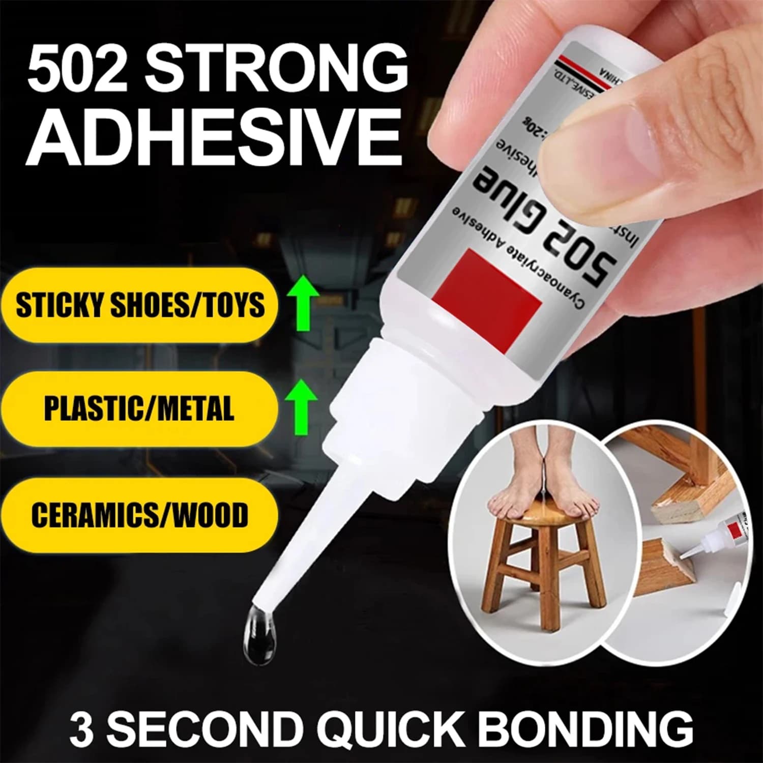 JXVX 502 Super Glue Instant Adhesive - image 2