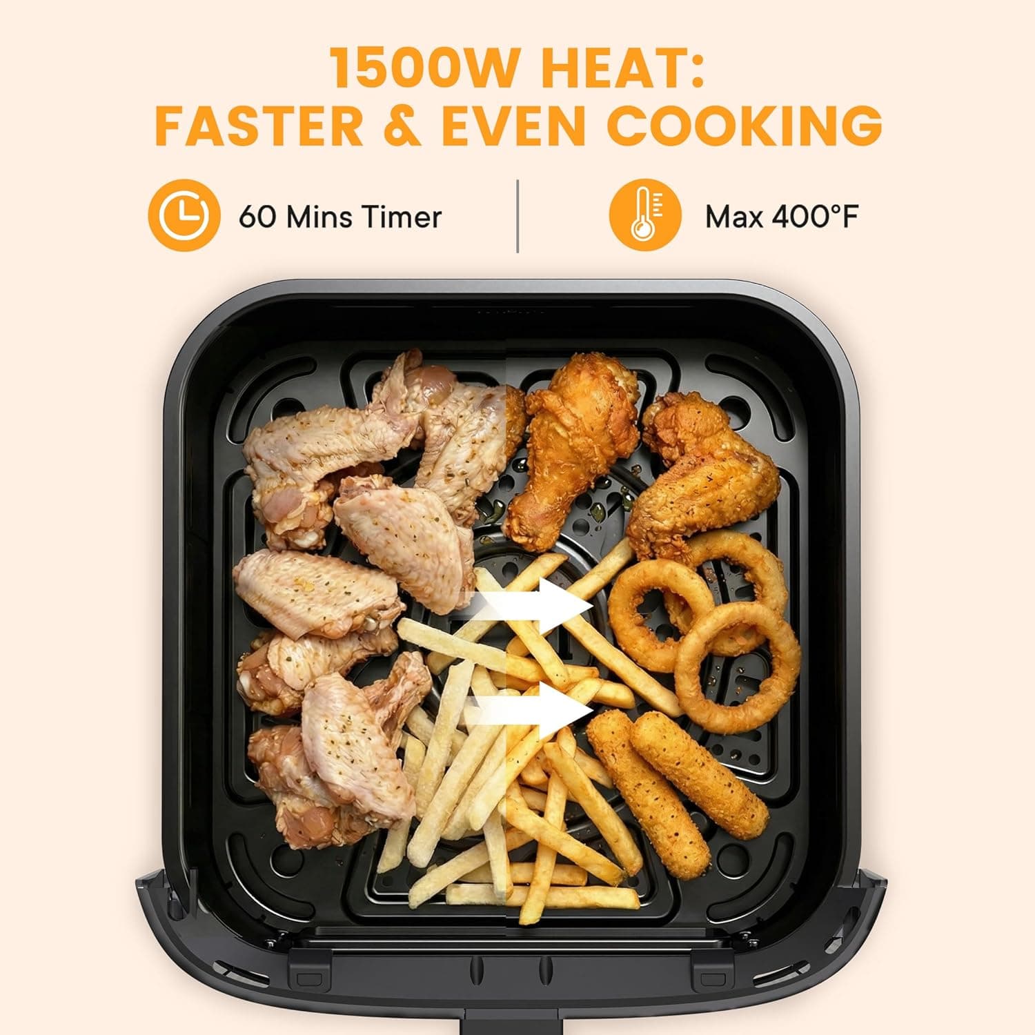 Sweetcrispy 4-Quart Digital Air Fryer with Window - image 3
