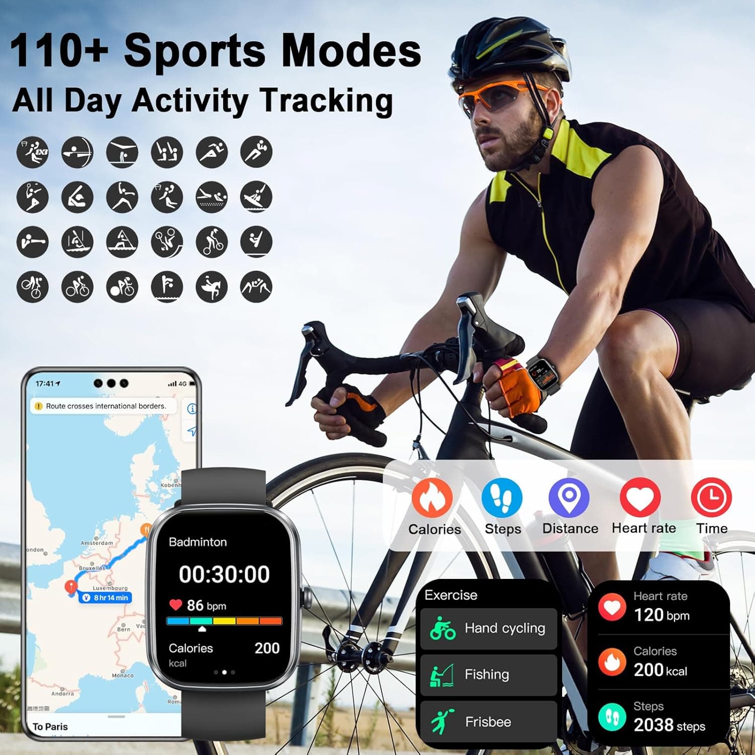 uaue 1.91-Inch Smartwatch with Bluetooth Calling and AI Features - image 5
