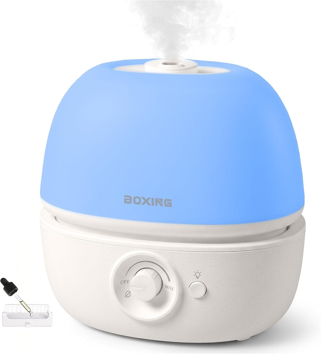 Boxing 3L top-fill cool mist bedroom humidifier with oil tray