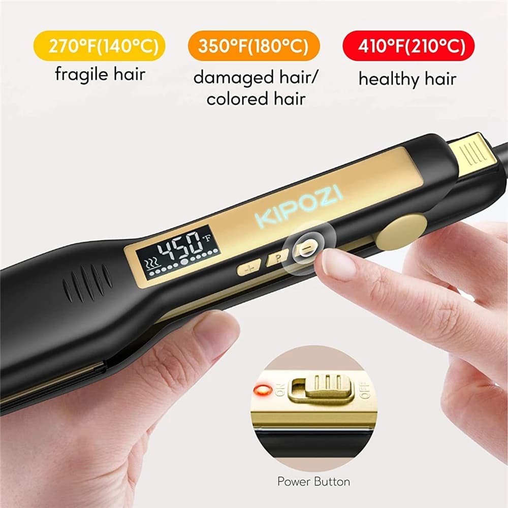 KIPOZI Professional Titanium Flat Iron Hair Straightener - image 2
