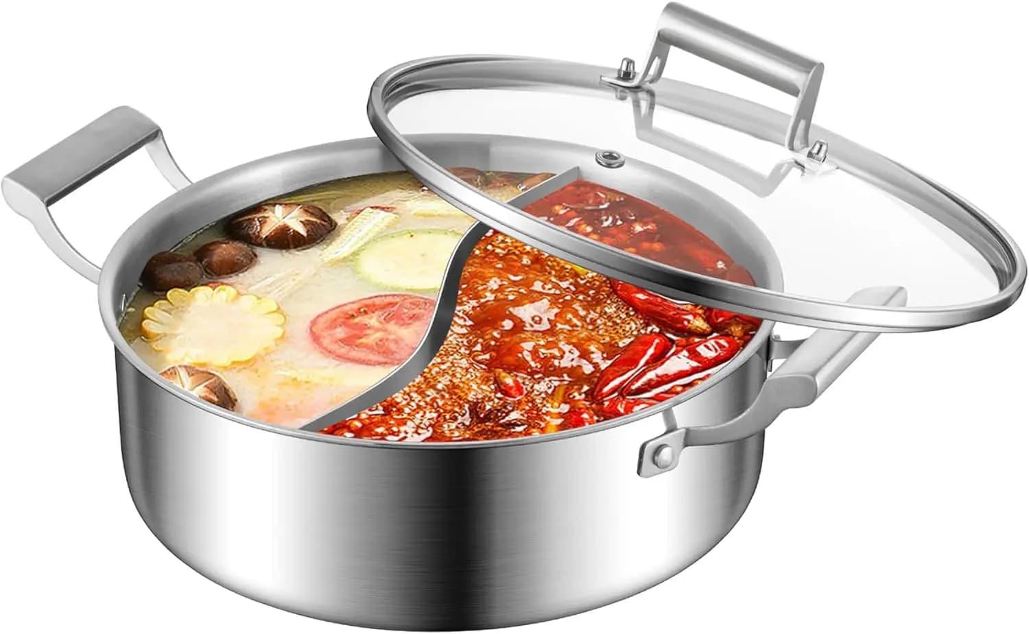 Stainless Steel Double-Flavor Hot Pot
