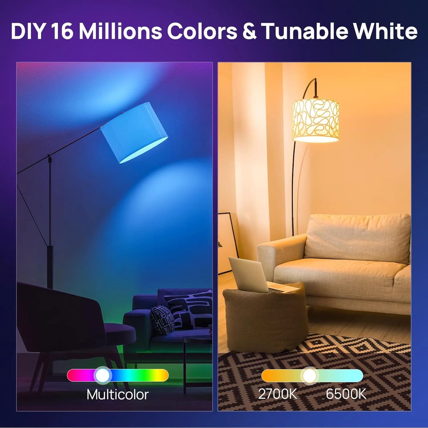 Smart Light Bulbs GX53 WiFi Dimmable Color Changing - image 5