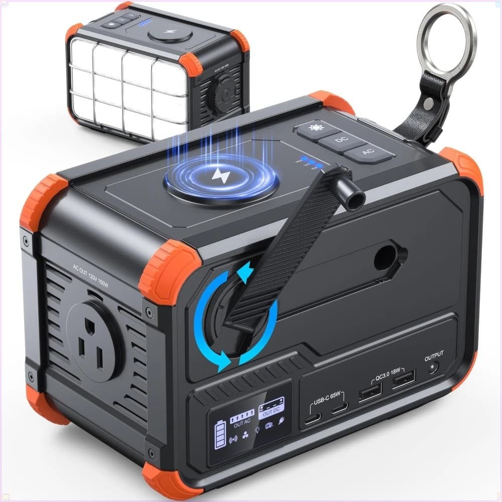 Portable Power Station - 153Wh Solar Generator