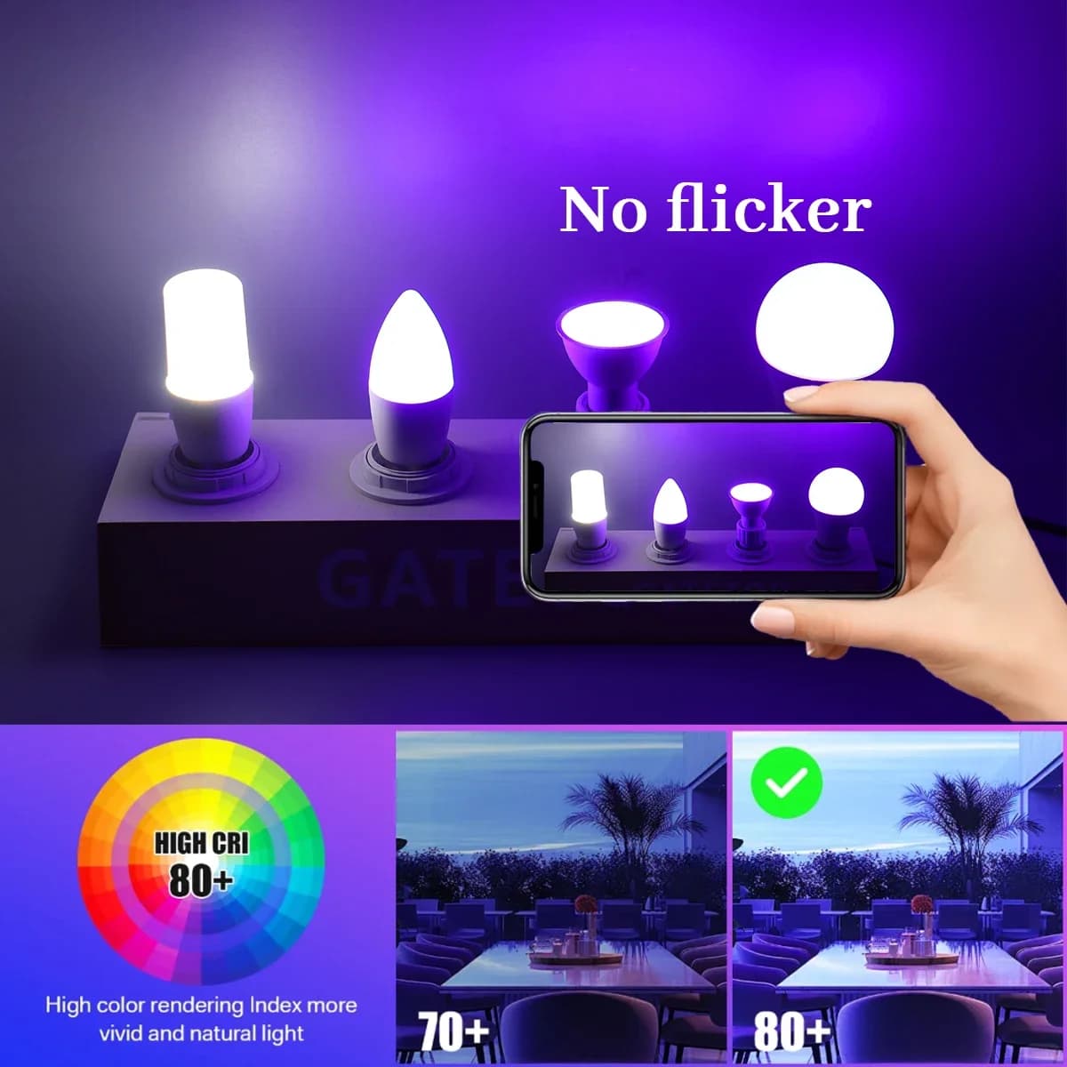 E27 RGB Lamp Spotlight Bulb LED - image 4