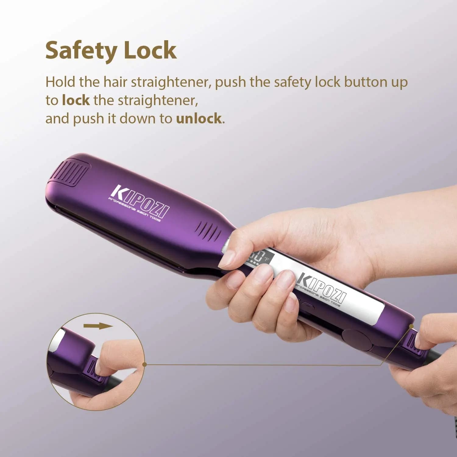 KIPOZI Professional Hair Straightener Flat Iron - image 4