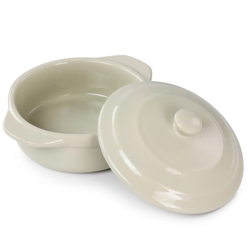 Stoneware Mini Casserole Dish Round Utility - image 4