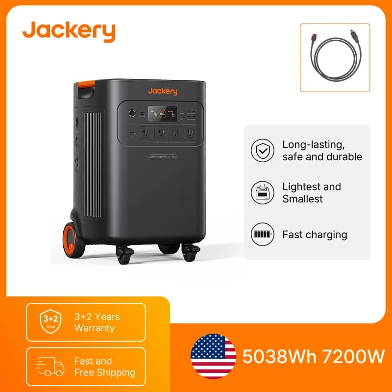 Jackery Solar Generator 5000 Plus Portable Power Station