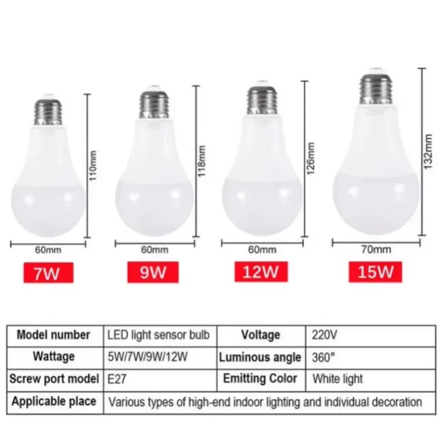 E27 LED Light Control Sensor Bulb - Smart Light - image 5