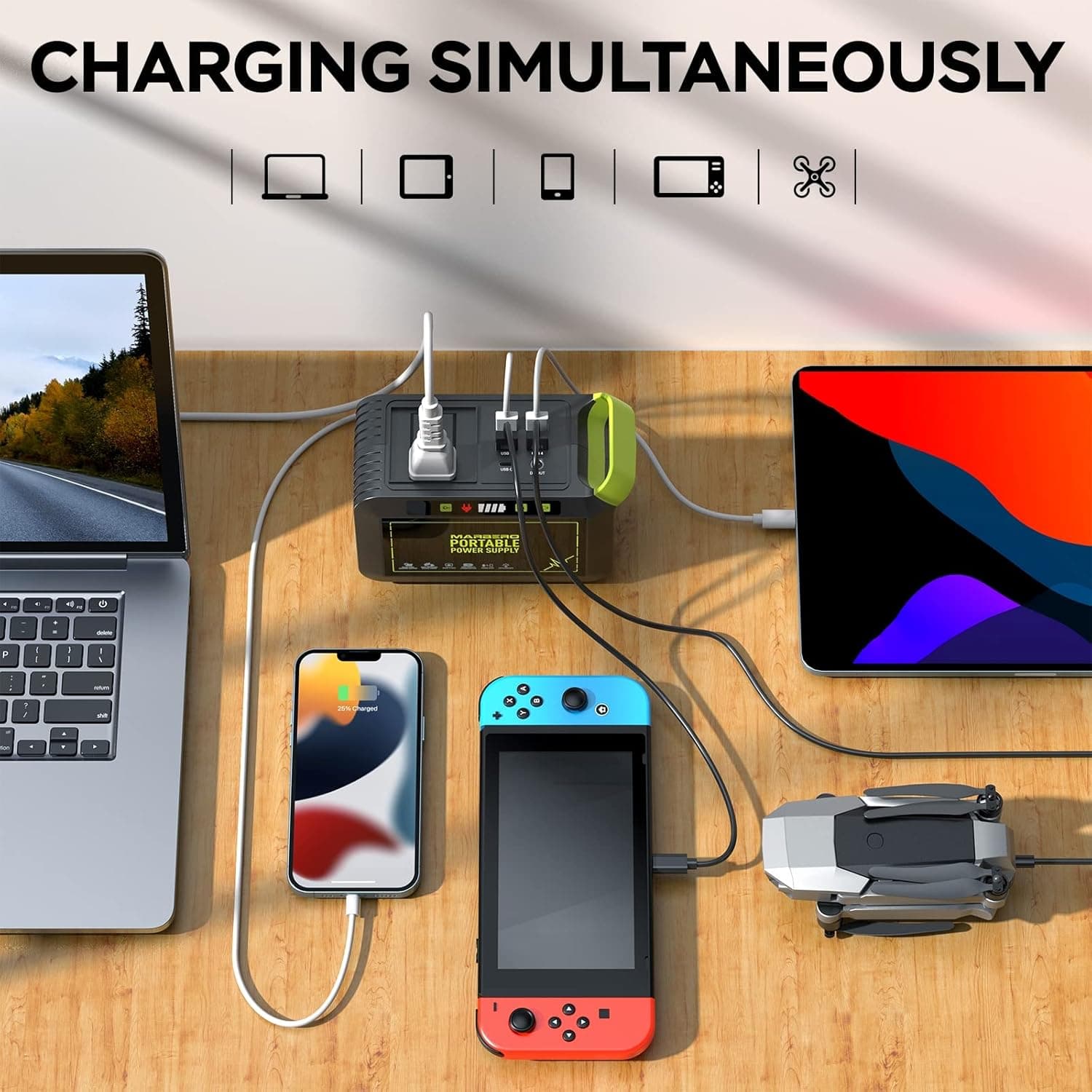 MARBERO 88Wh Portable Power Station with AC Outlet - image 3