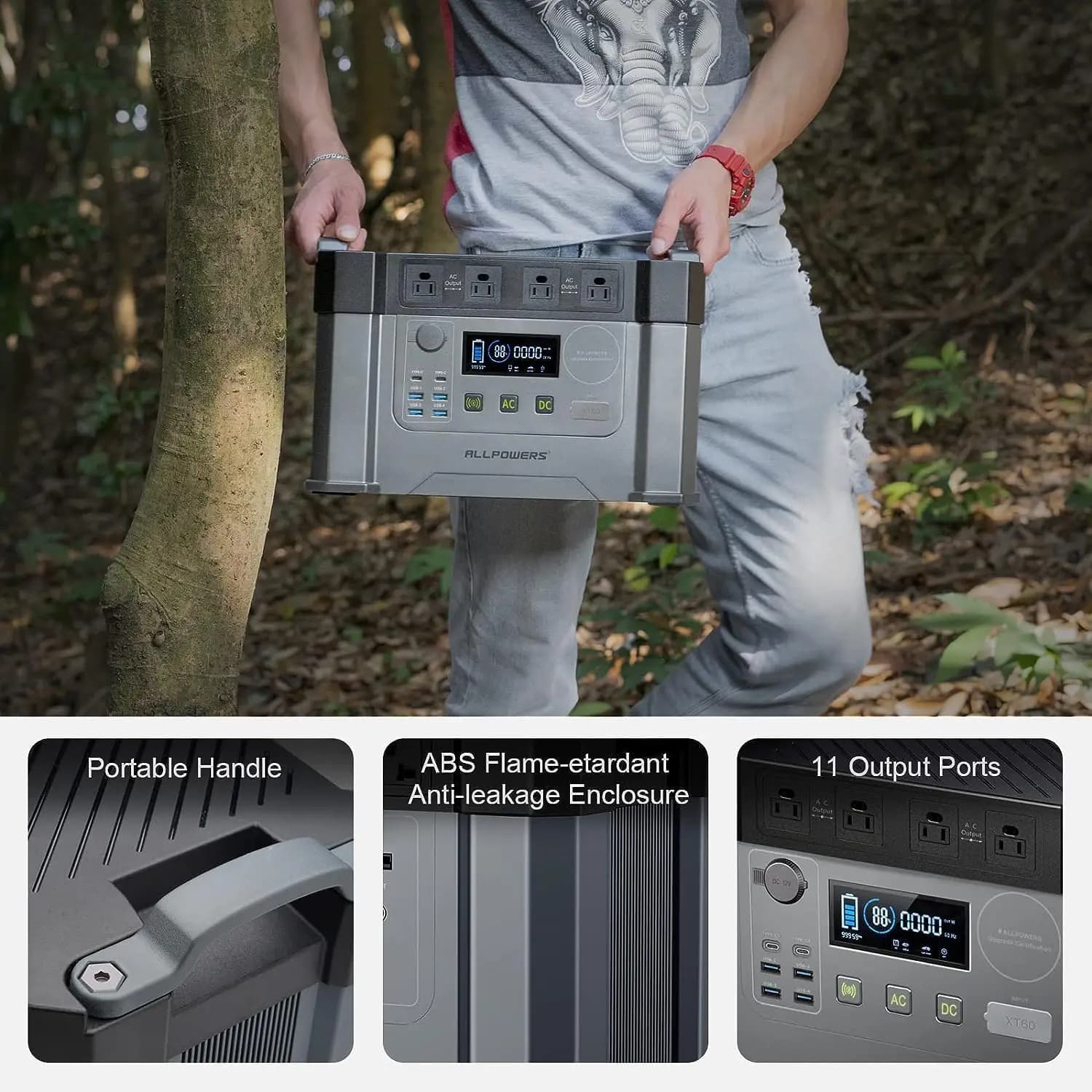 ALLPOWERS S2000 PRO 2400W Portable Solar Generator - image 4
