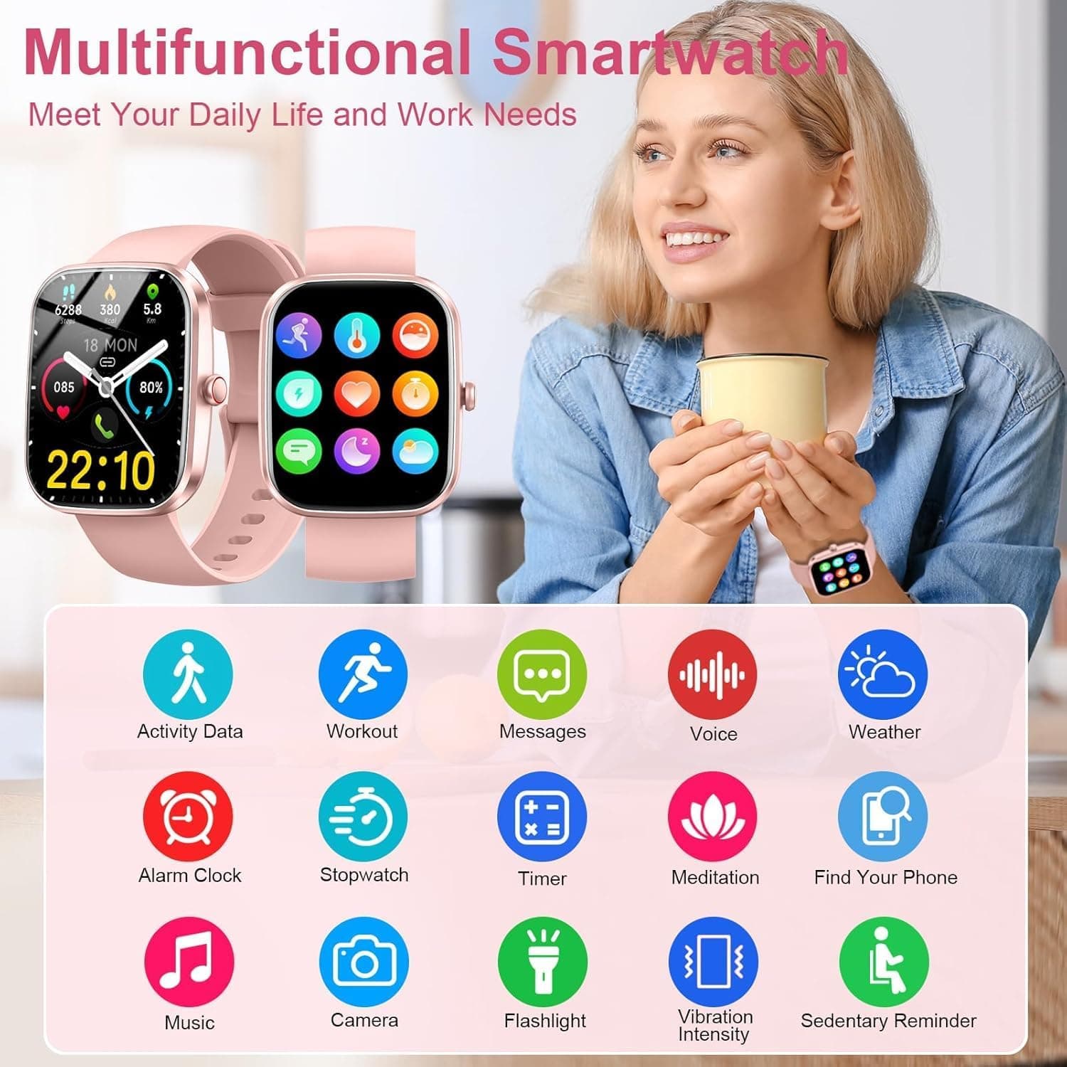 Versatile Smart Watch for Fitness and Calls - image 5