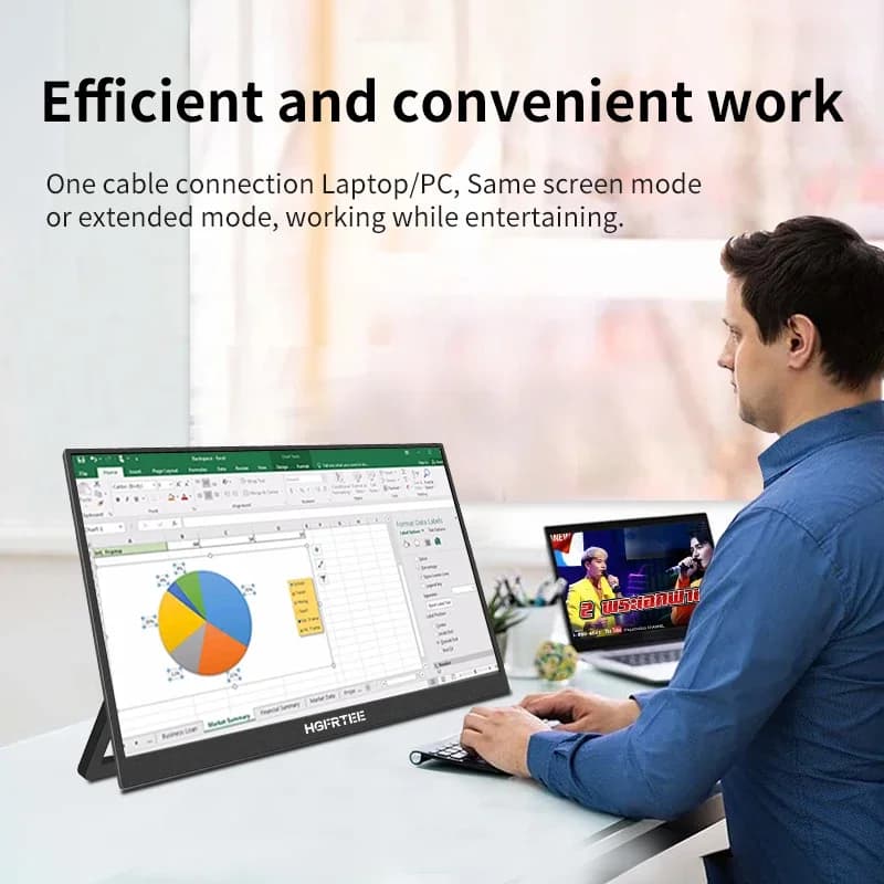 HGFRTEE 16inch Touch Portable Monitor – Enhance Your Workspace - image 2