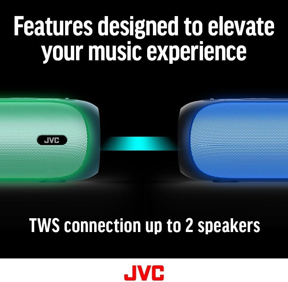 JVC SPPA7BTB Portable Wireless Speaker with LED Lights - image 5