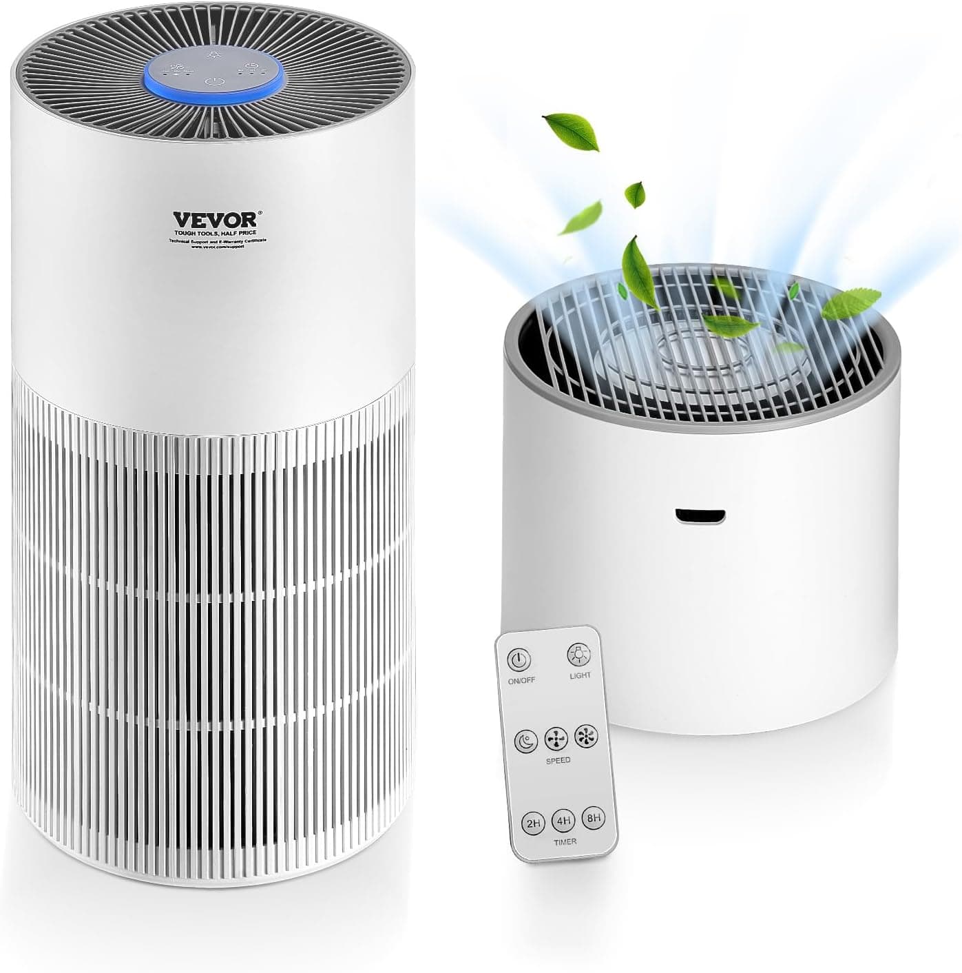 VEVOR 2-in-1 Air Purifier with Humidifier, True HEPA 11 Filter