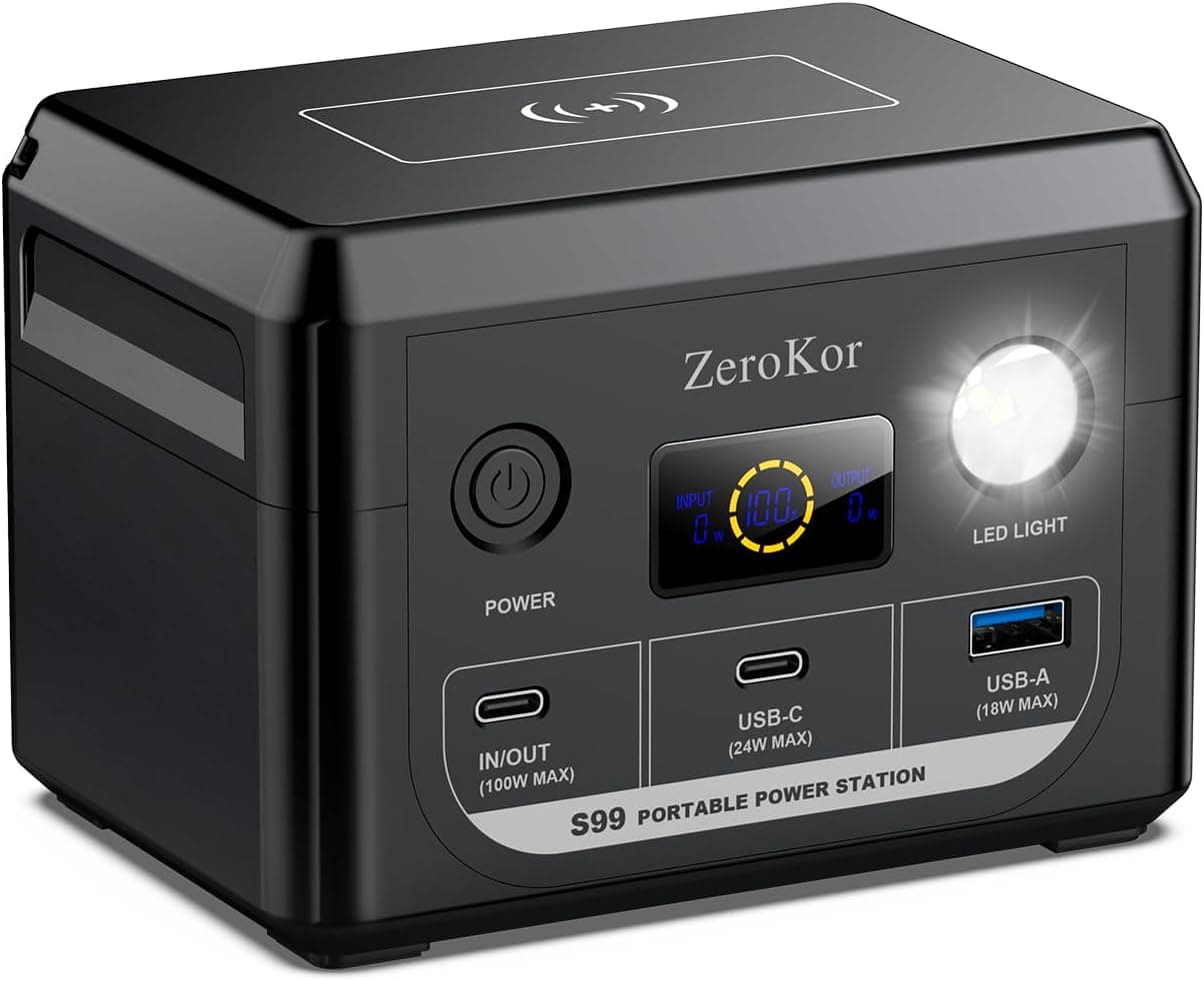 ZeroKor 100W Portable Power Station