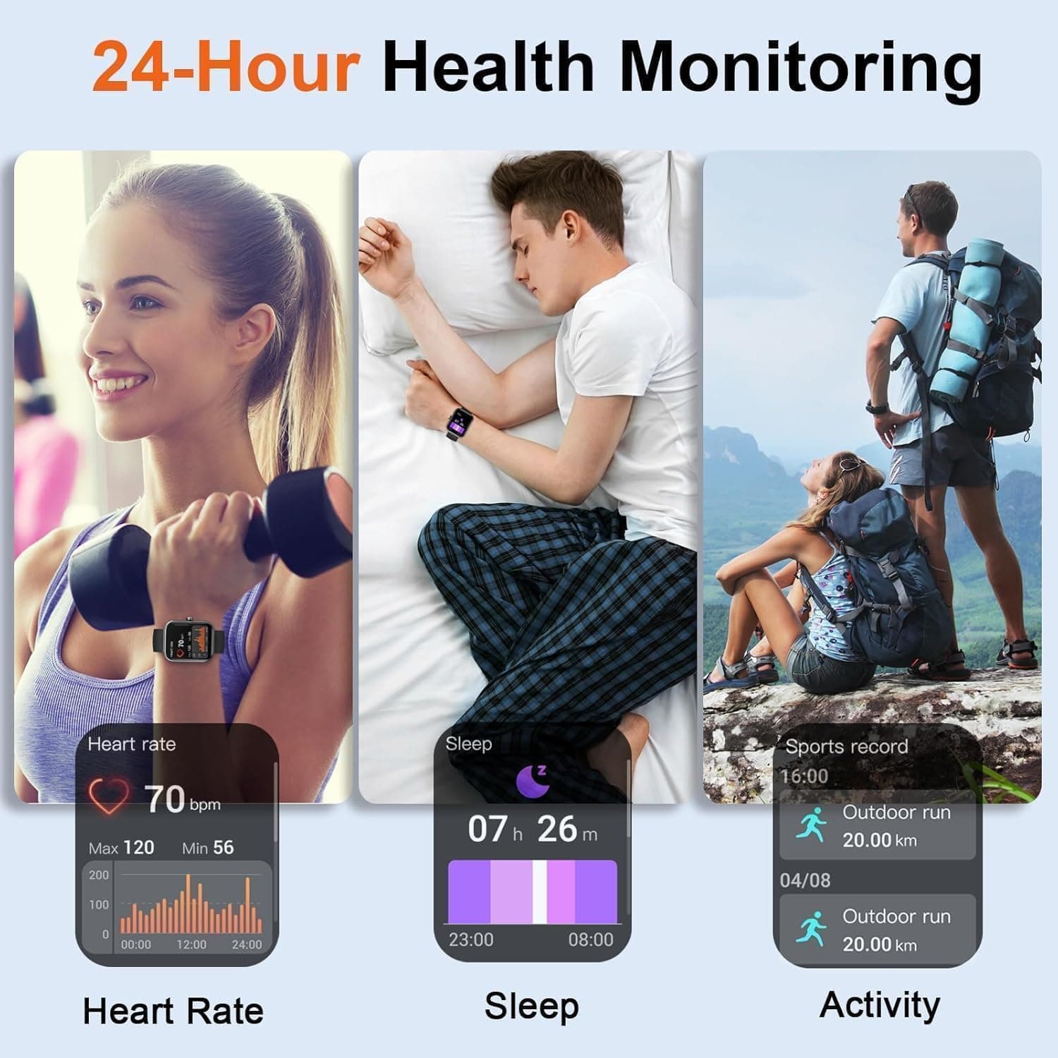Fempoin 1.96" Smart Watch with Bluetooth Calling & Fitness Tracking - image 3
