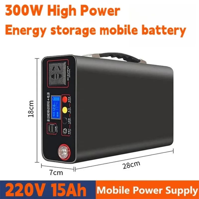 300W Portable Power Station Outdoor Solar Generator