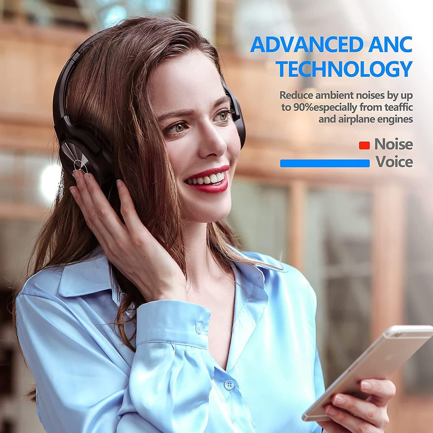 ZIHNIC Wireless Noise Cancelling Headphones - Deep Bass & Comfort - image 5