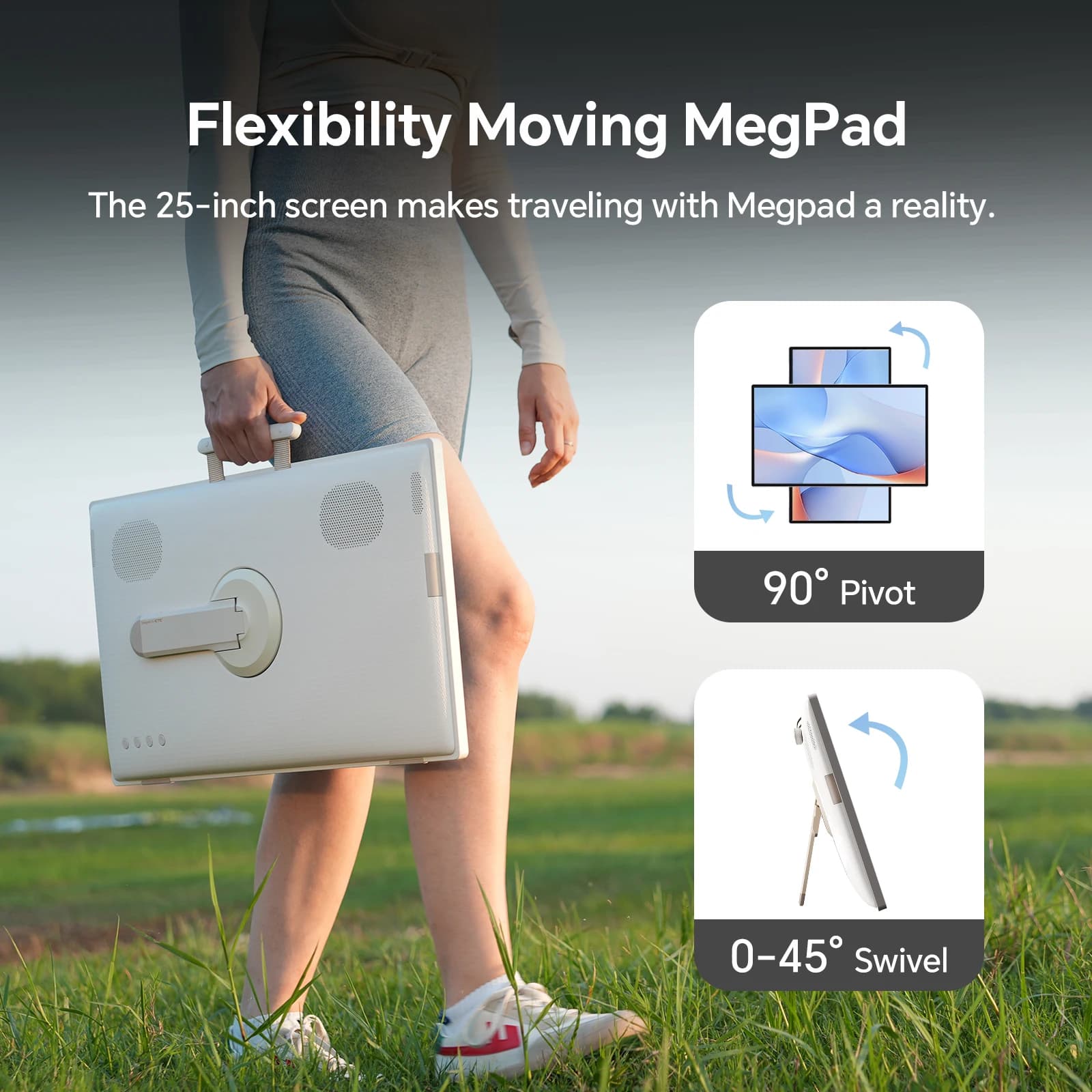 KTC 25 Inch MegPad Portable TV Touchscreen Monitor - image 5