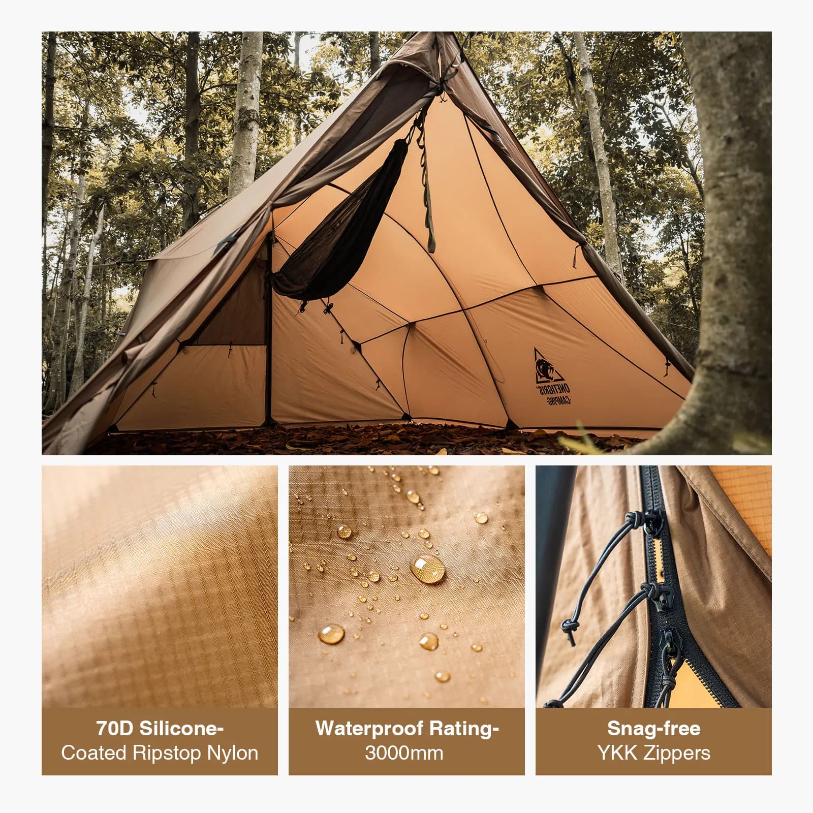 Onetigris ASH Hammock Canopy - 4 Person Camping Tent - image 2