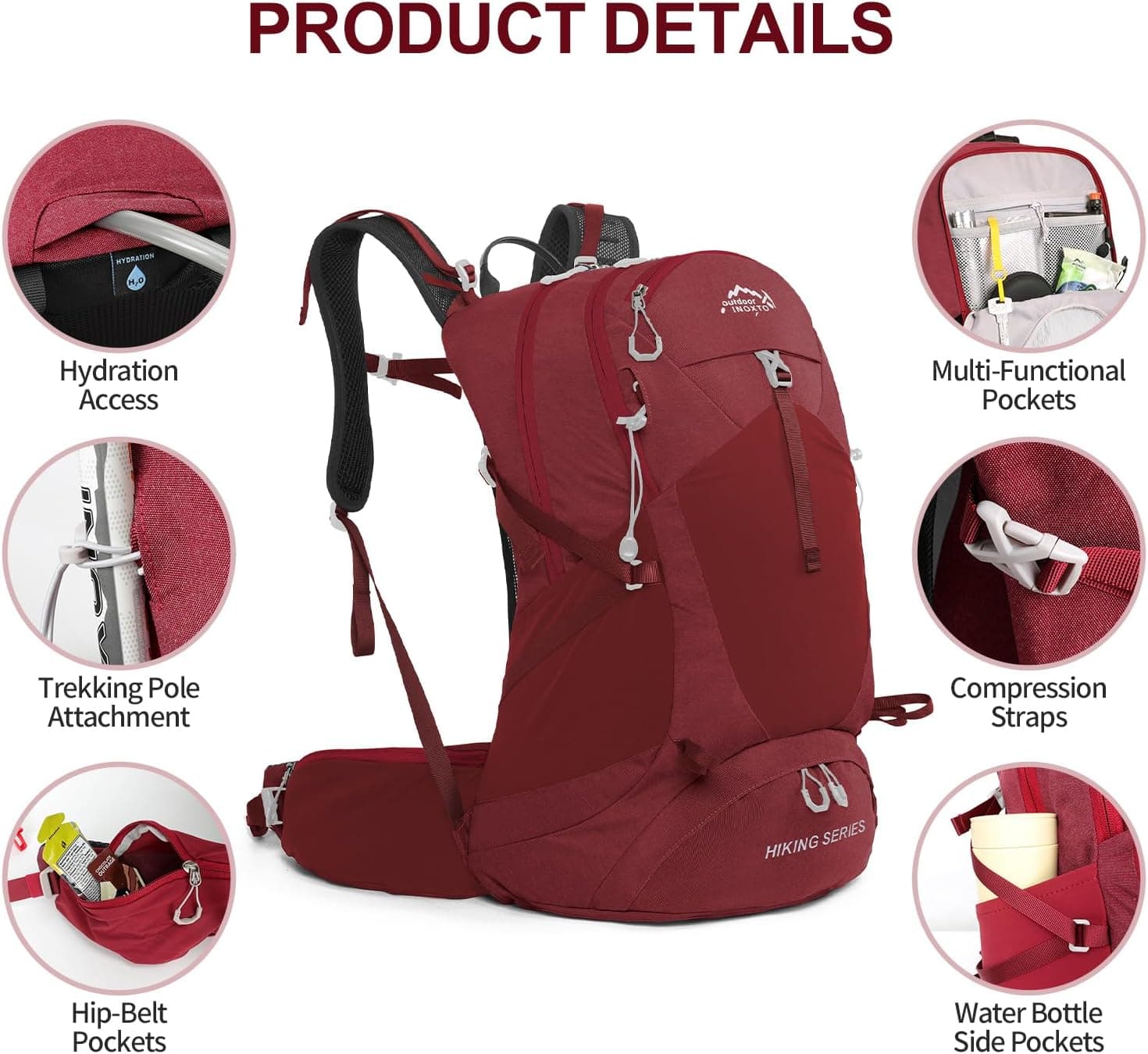 IX INOXTO 26L/40L Hiking Backpack with 3L Bladder - image 3