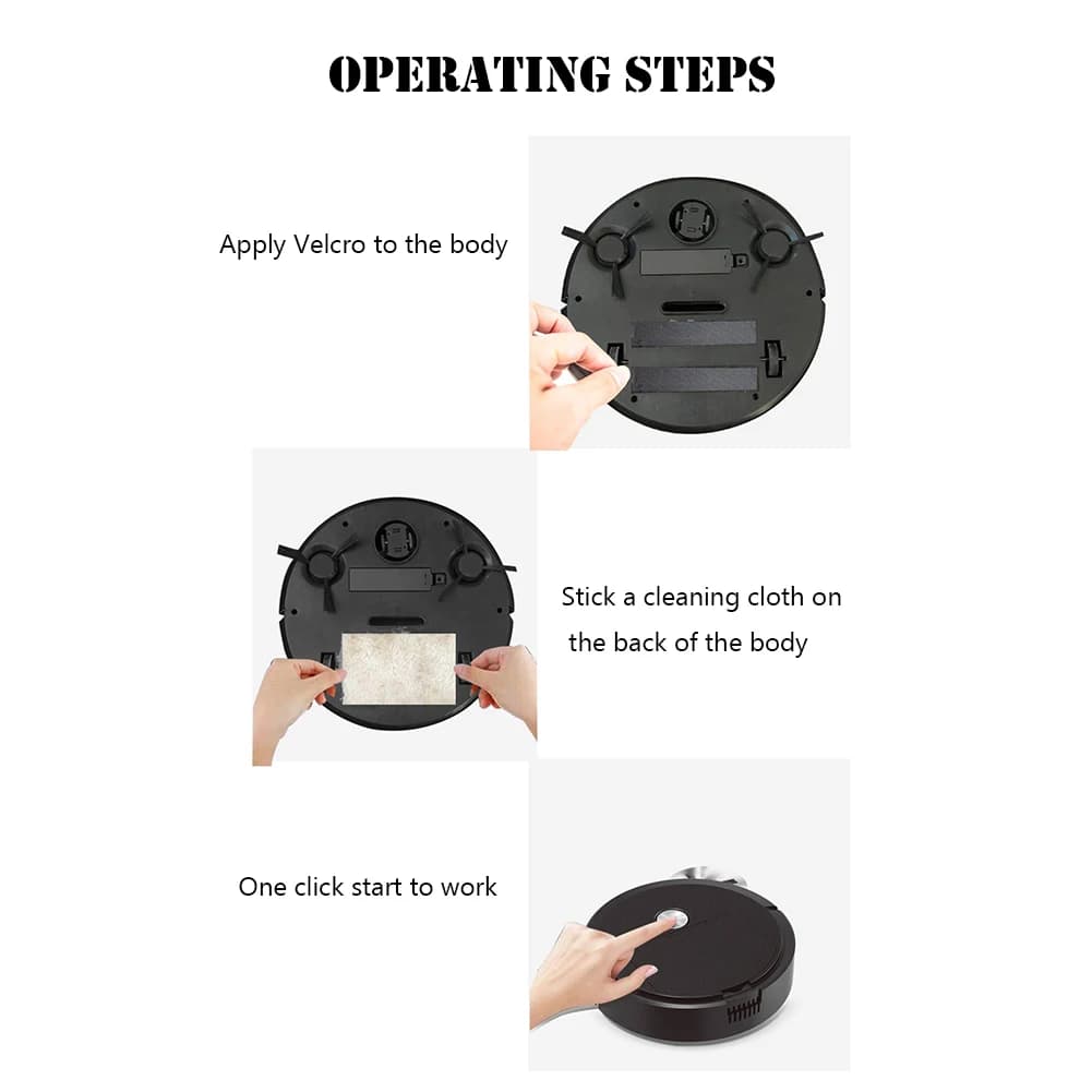 Robot Vacuum Cleaner - 3-in-1 Smart Sweeping Machine - image 4