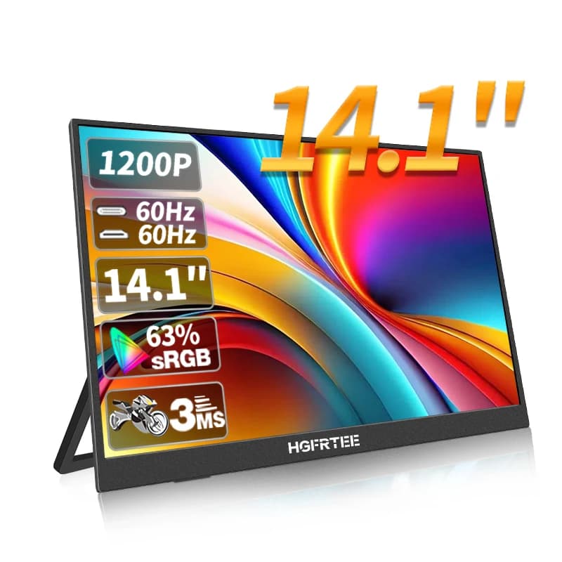 HGFRTEE 14.1inch Portable Monitor for Gaming and Laptops - image 2