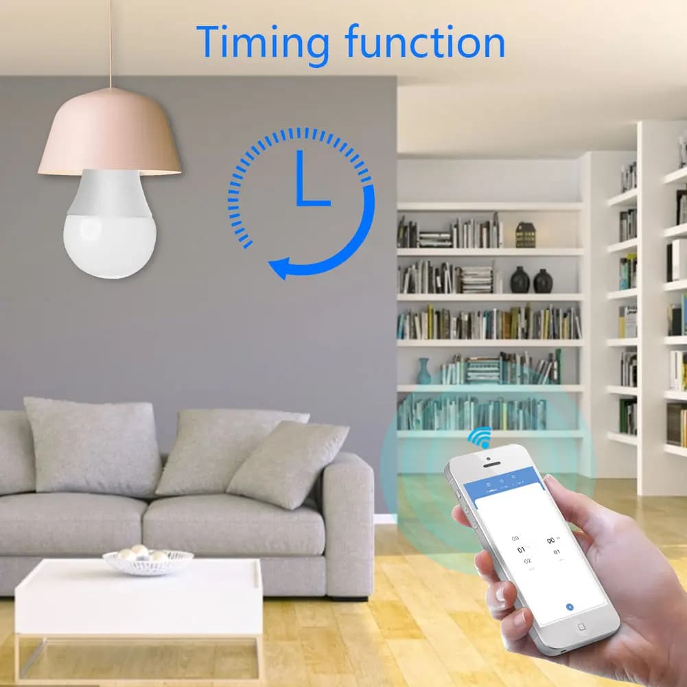 Smart LED Light Bulbs E27 TUYA RGB+White+Warm - image 2