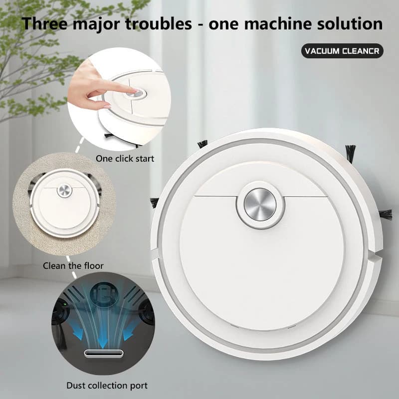 3-in-1 Scan Drag Suction Robot Vacuum - image 2