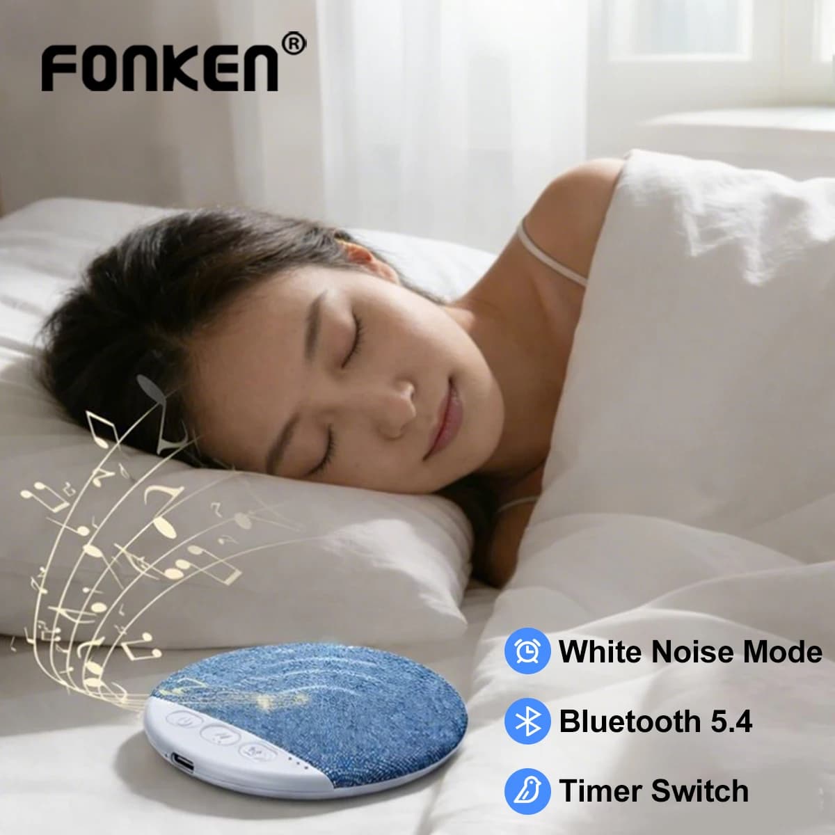 Bluetooth Pillow Speaker Sleep Music Player