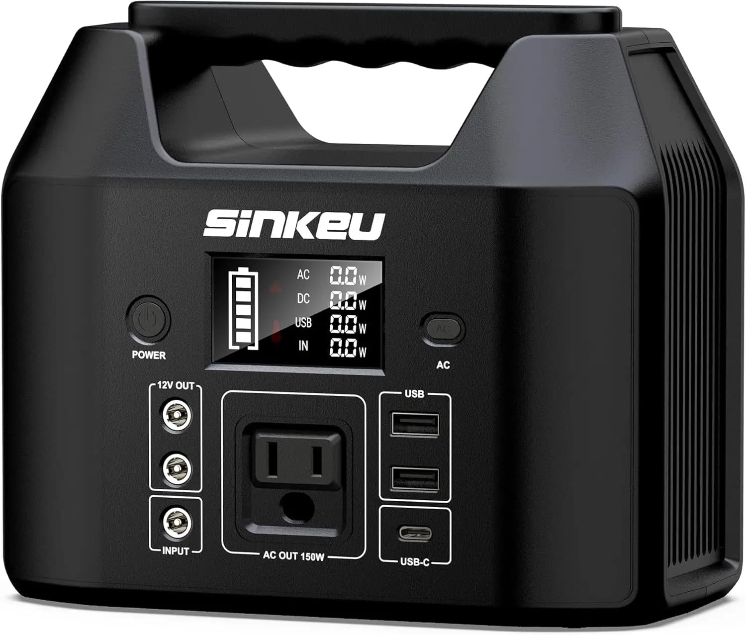 122.8Wh LiFePO4 Portable Power Station with 150W AC Outlet