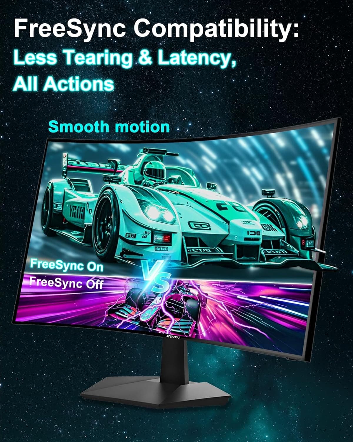 SANSUI 27 Inch Curved 160Hz Gaming Monitor - image 5