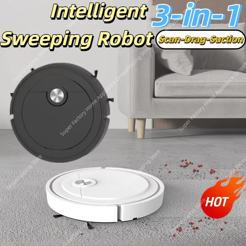 3-in-1 Scan Drag Suction Robot Vacuum