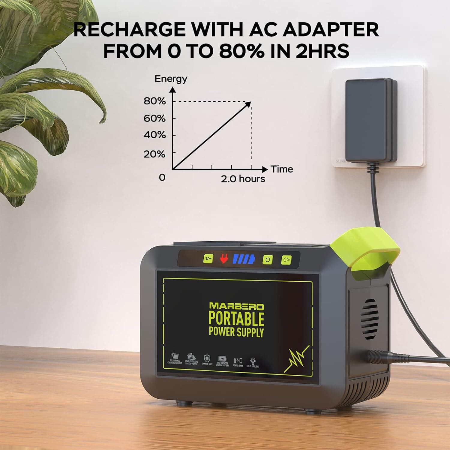 MARBERO 88Wh Portable Power Station with AC Outlet - image 5