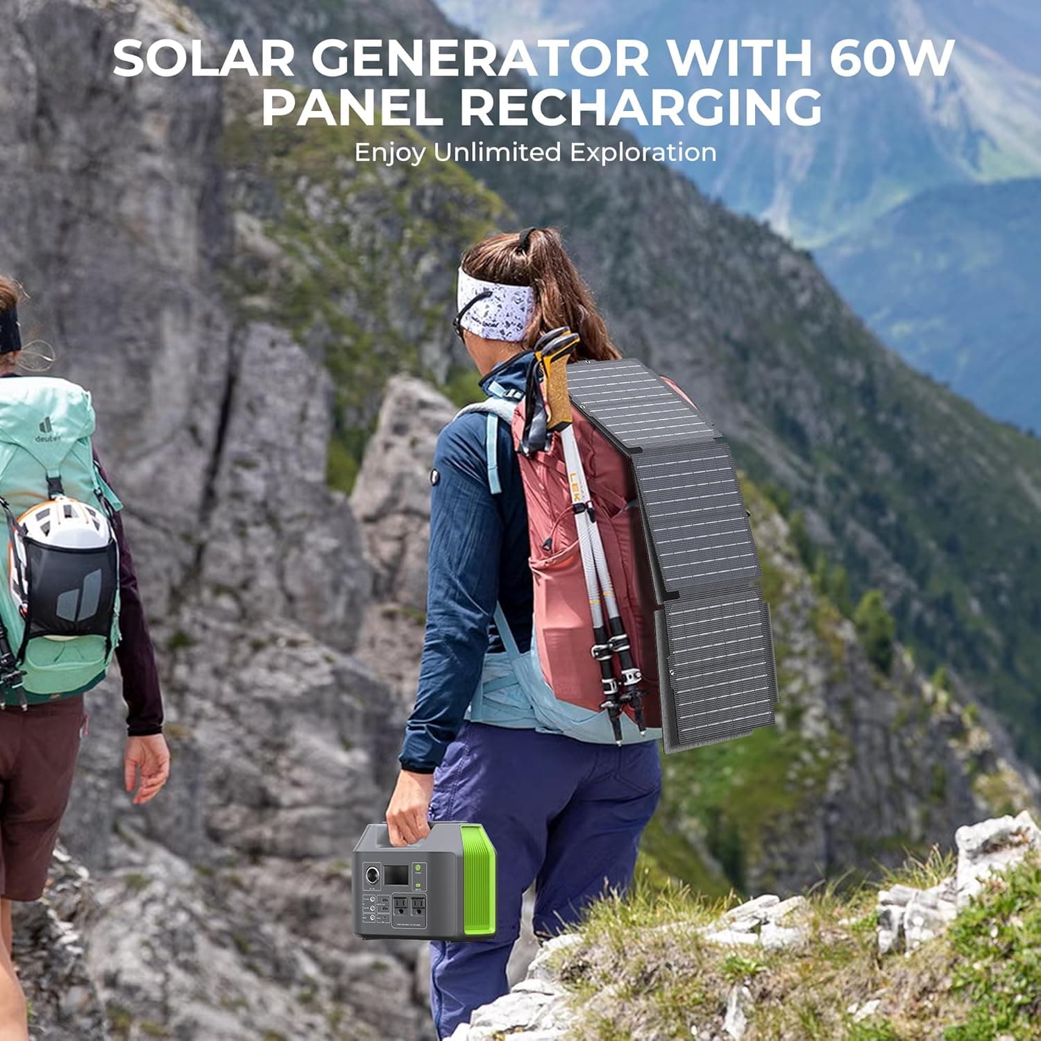 EnginStar 300W Portable Power Station with 60W Solar Panel - image 2