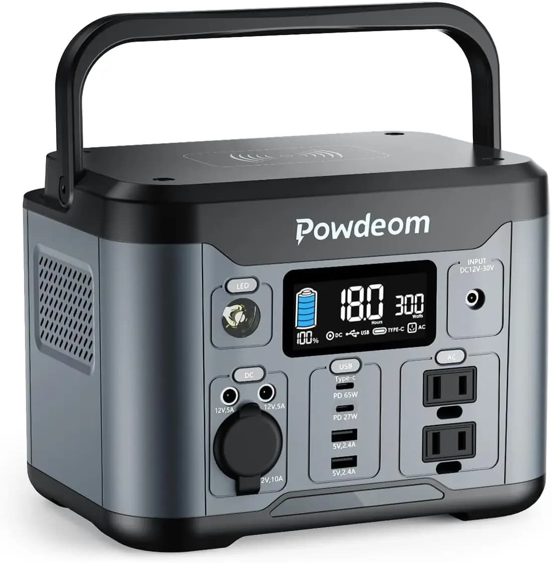 Generic 300W Portable Power Station with AC Outlet
