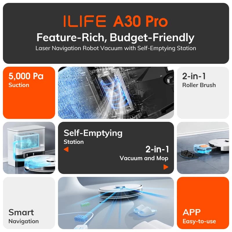 ILIFE A30 PRO Robot Vacuum and Mop Combo - image 2