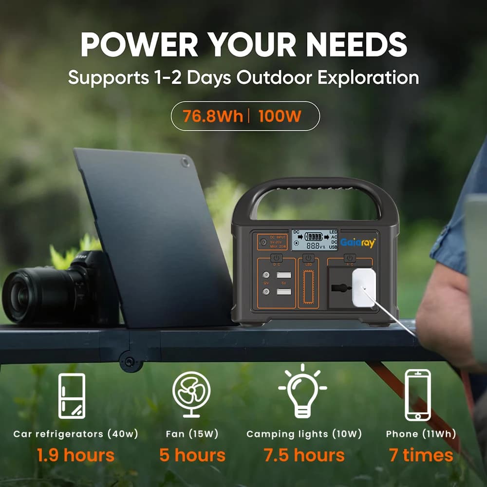 Gaiaray Portable Power Station Power Bank for Camping - image 2